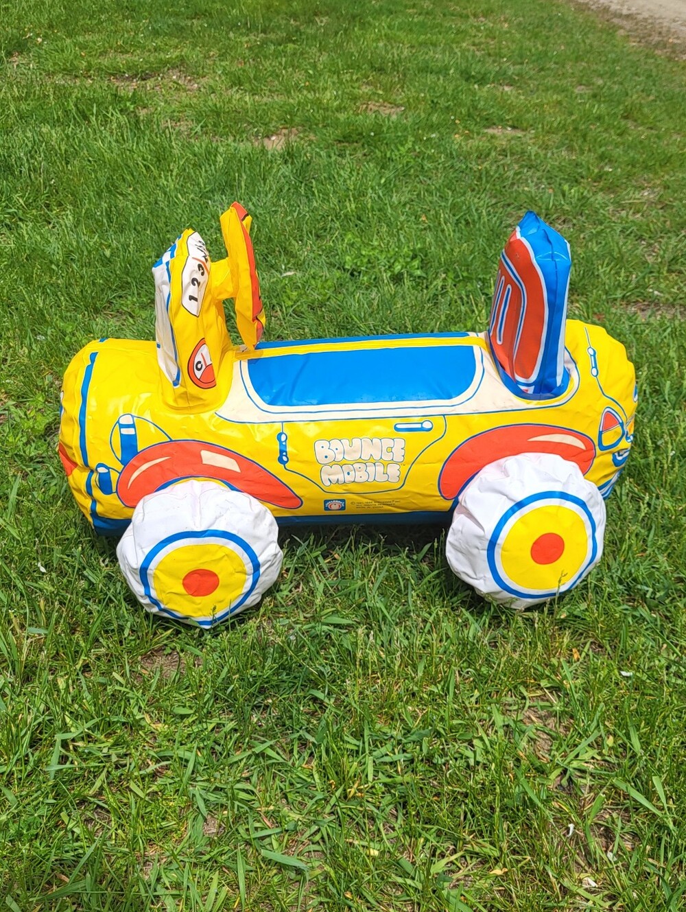 Vintage Shellcore Bounce Mobile Inflatable Ride-On Toy - Yellow